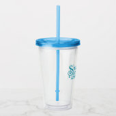 Straw Tumbler Acryl Drinkbeker (Rechts)