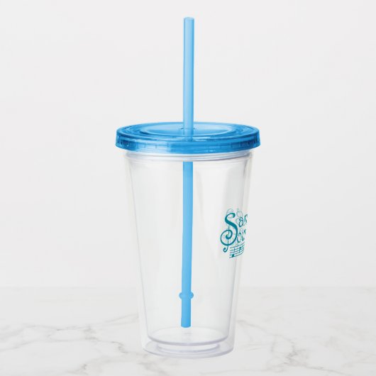 Straw Tumbler Acryl Drinkbeker (Rechts)