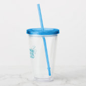 Straw Tumbler Acryl Drinkbeker (Links)