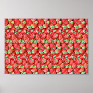 Strawbearry - Verborgen 3D-afdrukken Poster
