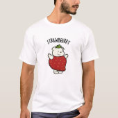 Strawbeary Funny Strawberry Beer Pun T-shirt (Voorkant)