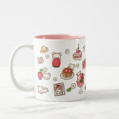 Strawbeary Leuke Kawaii Beer Kuma Aardbei Mok (Links)