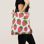 Strawberrie naadloos patroon.  illustratie tote bag (Dichtbij)