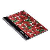 Strawberries and Cream Pattern Personalised Notitieboek (Rechterzijde)