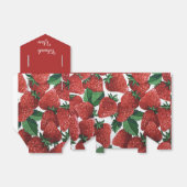 Strawberries and Cream Summer Pattern Bedankdoosjes (Uitgevouwen)