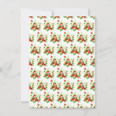 Strawberries and Daisies Baby Shower Bedankkaart (Achterkant)