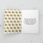 Strawberries and Daisies Baby Shower Bedankkaart (Binnen)