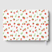 Strawberries and Daisies Baby Shower Gastenboek (Achterkant)