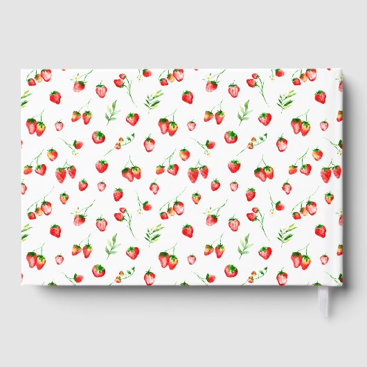 Strawberries and Daisies Baby Shower Gastenboek (Achterkant)