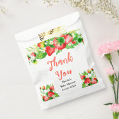 Strawberries and Daisies Baby Shower Thank You Bedankzakje (Gezegeld)
