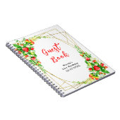 Strawberries and Daisies Birthday Guest Book Notitieboek (Rechterzijde)