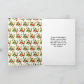 Strawberries and Daisies Birthday Kaart (Binnen)