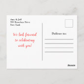 Strawberries and Daisies Bridal Shower Briefkaart (Achterkant)