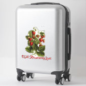 Strawberries brievenbus sticker (Koffer)