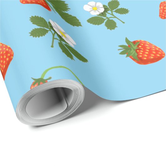 Strawberries Cadeaupapier (Rol Hoek)