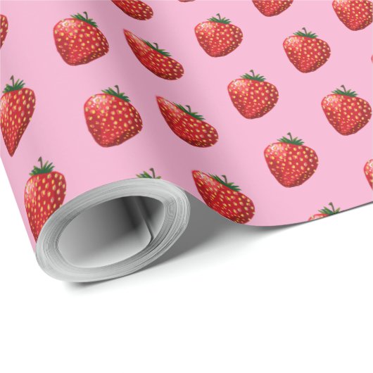 Strawberries Cadeaupapier (Rol Hoek)