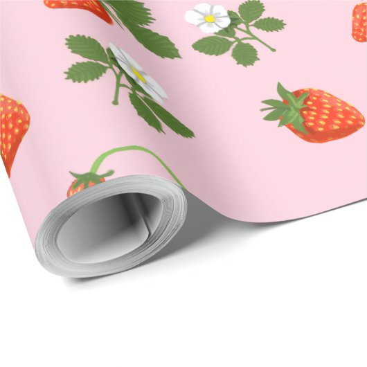 Strawberries Cadeaupapier (Rol Hoek)