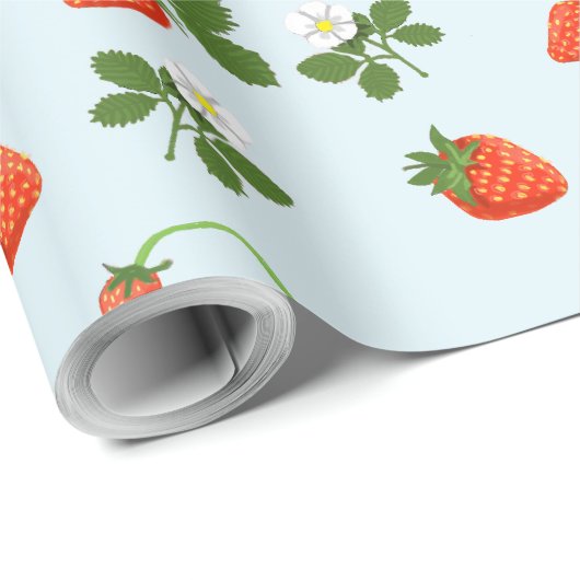 Strawberries Cadeaupapier (Rol Hoek)