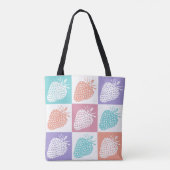 Strawberries Colorful Summer Tote Bag (Achterkant)