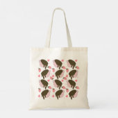 Strawberries Drawn Library Book Canvas tas (Achterkant)