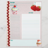 Strawberries en crèmepagina (Voorkant)