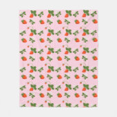 Strawberries Fleece Deken (Voorkant)