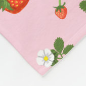 Strawberries Fleece Deken (Hoek)