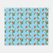 Strawberries Fleece Deken (Voorkant (Horizontaal))