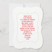 Strawberries Flowers Editable Tea Party nodigt uit Kaart (Achterkant)