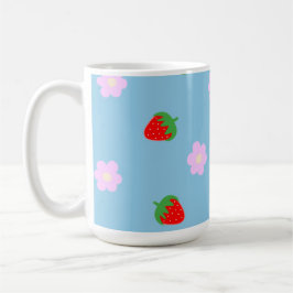 Strawberries & Flowers Koffiemok