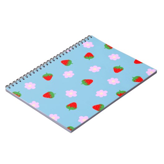 Strawberries & Flowers Notitieboek (Linkerzijde)