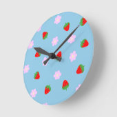 Strawberries & Flowers Ronde Klok (Hoek)