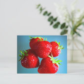 Strawberries Foto Briefkaart (Staand voorkant)