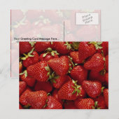 Strawberries Foto Briefkaart (Voorkant / Achterkant)