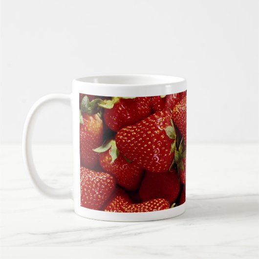 Strawberries Foto Koffiemok (Links)