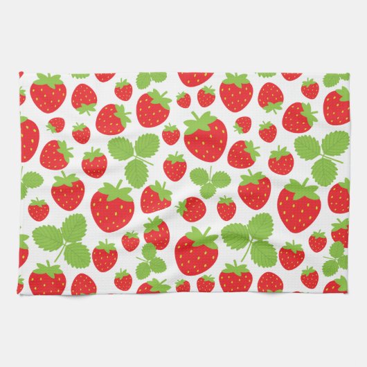 Strawberries Kitchen Towel Theedoek (Horizontaal)