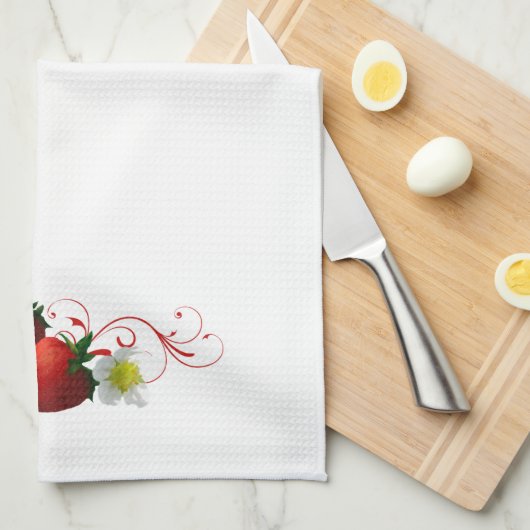 Strawberries Kitchen Towel Theedoek (Quarter Fold)