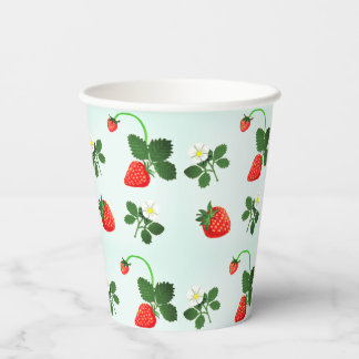 Strawberries Papieren Bekers