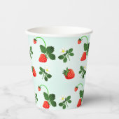 Strawberries Papieren Bekers (Voorkant)