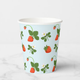 Strawberries Papieren Bekers