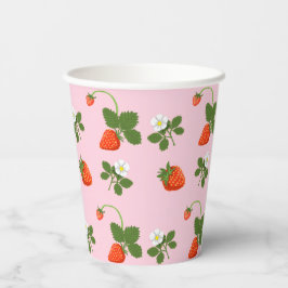 Strawberries Papieren Bekers