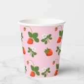 Strawberries Papieren Bekers (Voorkant)