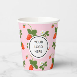 Strawberries Papieren Bekers