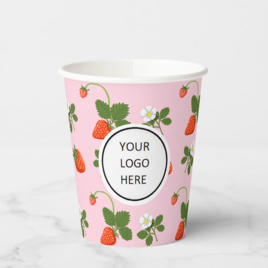 Strawberries Papieren Bekers (Links)