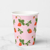 Strawberries Papieren Bekers (Rechts)