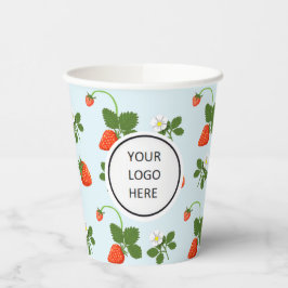 Strawberries Papieren Bekers