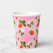 Strawberries Papieren Bekers (Achterkant)