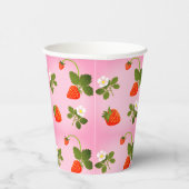 Strawberries Papieren Bekers (Rechts)