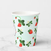 Strawberries Papieren Bekers (Achterkant)