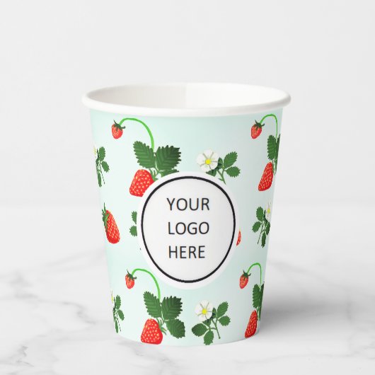 Strawberries Papieren Bekers (Links)